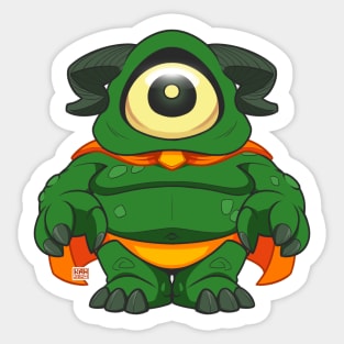 Green Cyclops Sticker